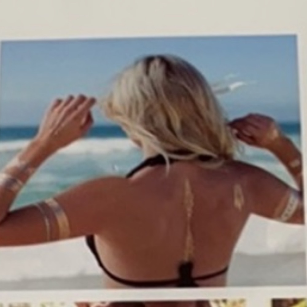 Flash tattoos gold & silver Metallic Boho jewelry